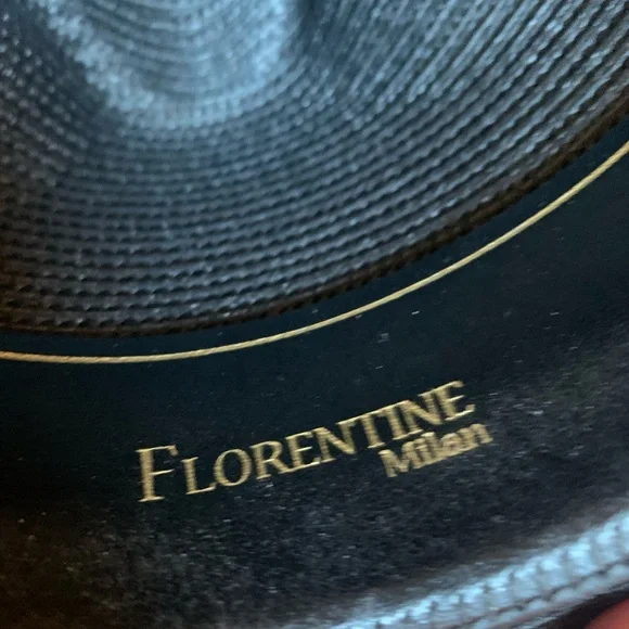 Dobbs Fifth Avenue New York Stylish Black  Fedora with Feather Accent sz 7 1/4 - Picture 7 of 7